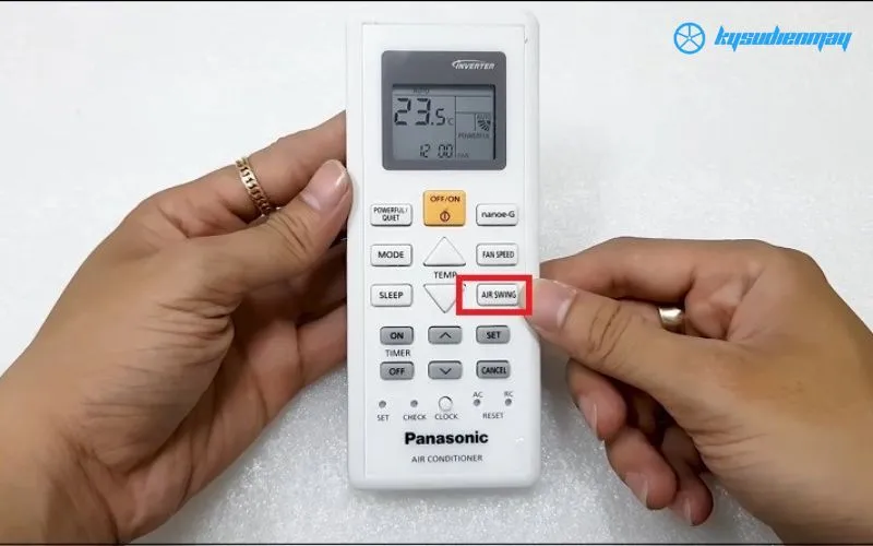 sử dụng điều hòa panasonic thay đổi hướng gió